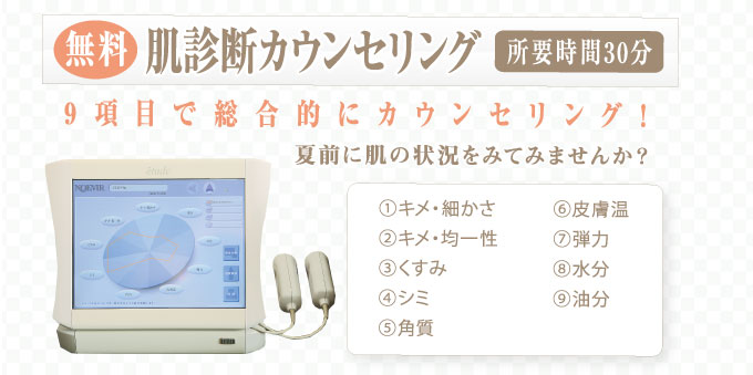 ノエビア 表参道 【無料】肌診断カウンセリング